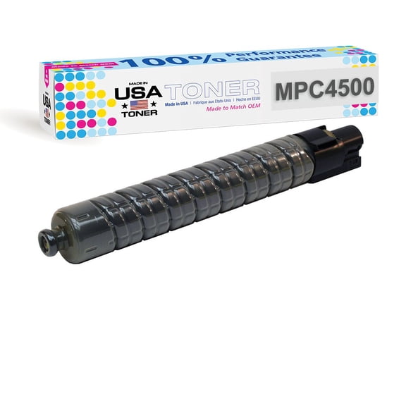 MADE IN USA TONER Compatible Replacement for Ricoh Aficio MP C3500, MP C4500, 888604, 841342 Black