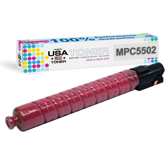 MADE IN USA TONER Compatible Replacement for Ricoh Aficio Savin Lanier MP C4502, MP C5502, 841753, 841681 Magenta