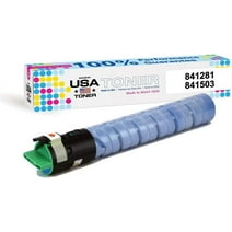 MADE IN USA TONER Compatible Replacement for Ricoh MP C2051, C2551, C2030, C2050, C2530, C2550, 841281 841503 Cyan, 1 Cartridge