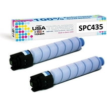 MADE IN USA TONER Compatible Replacement for Ricoh SP C435dn SPC435 821246 Cyan, 2 Pack
