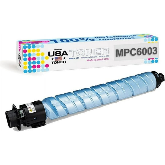 MADE IN USA TONER Compatible Replacement for Ricoh Savin Lanier MP C6003, MP C4503, MP C5503, MPC6004, 841852, 841856 Cyan