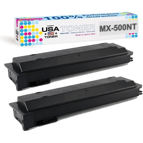 MADE IN USA TONER Compatible Replacement for Sharp MX500NT,MX-M282, MX-M283, MX-M362, MX-M363, MX-M452, MX-M453, MX-M502, MX-M503 Black