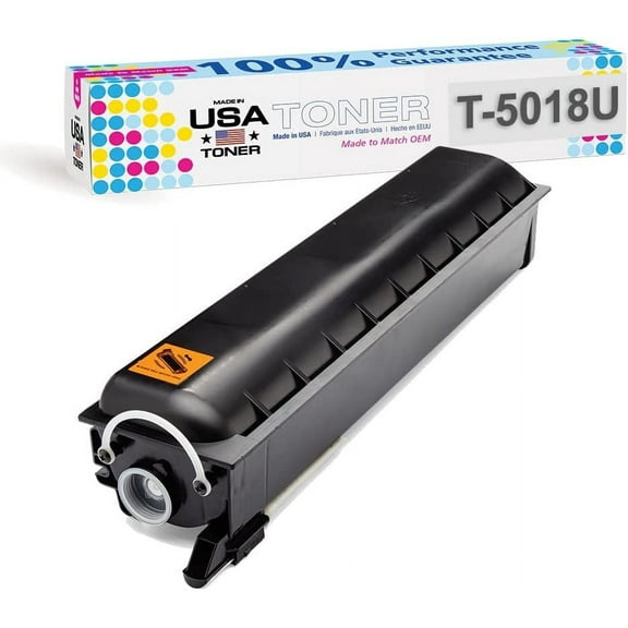 MADE IN USA TONER Compatible Replacement for Toshiba T-5018U, e-Studio 3018A, 3518A, 4518A, 5018A Black, 1 Cartridge