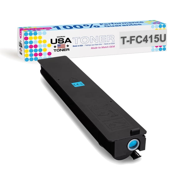 MADE IN USA TONER for Toshiba T-FC415U, e-Studio 2515AC, 3015AC, 3515AC, 4515AC, 5015AC Cyan