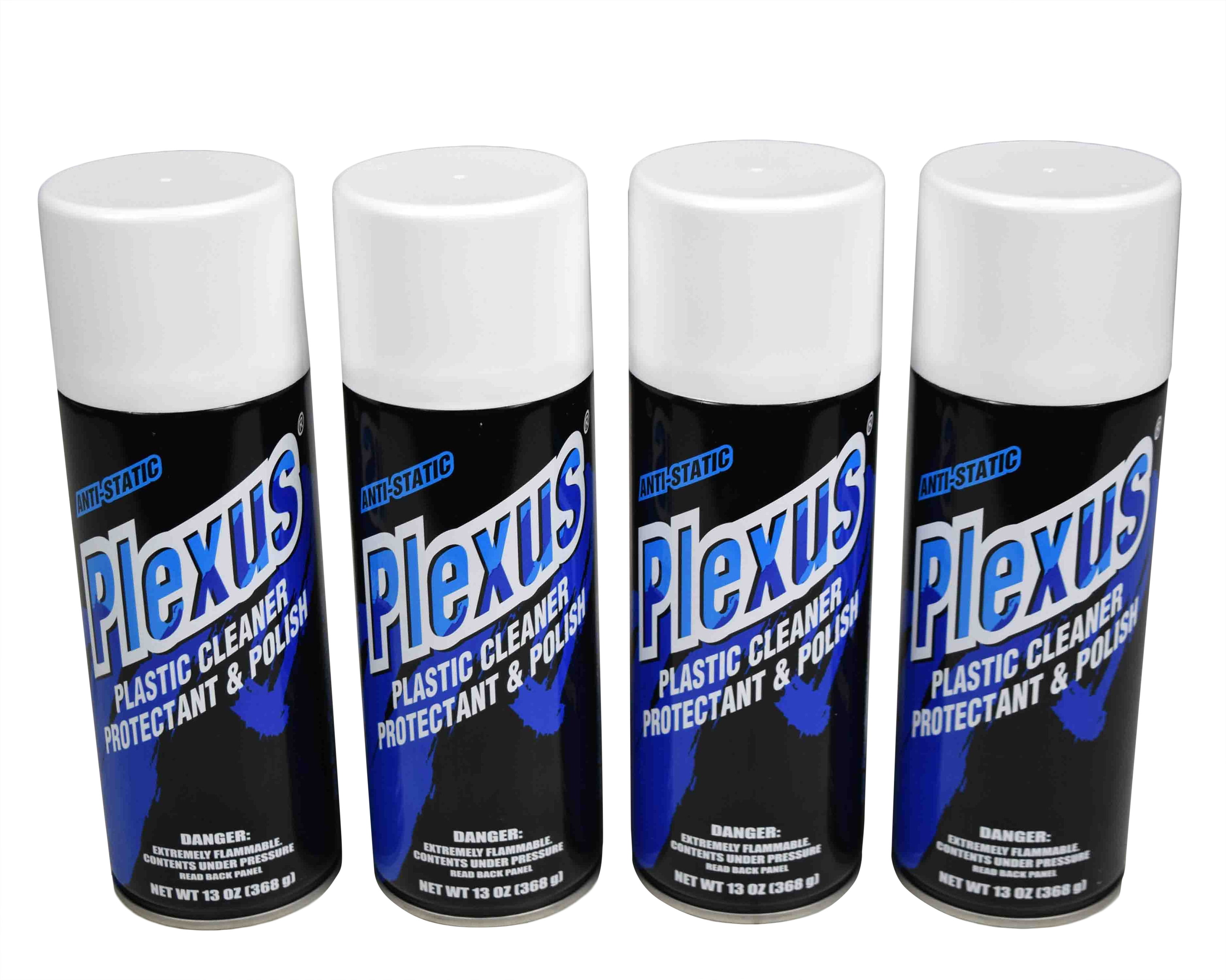 MADE In the USA New Plexus Plastic Cleaner Protectant & Polish 13oz Can 4 Pack