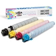 thumbnail image 1 of MADE IN USA TONER Compatible Replacement for Ricoh Savin Lanier IM C300F, IM C400F, IM C400SRF - Black, Cyan, Magenta, Yellow, 4 Pack High Yield Black 17,500 - Color 8,000 Pages, 1 of 7