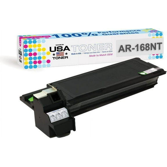 MADE IN USA TONER Compatible Replacement for use in Sharp AR152NT, 168NT, AR121E, 122, 122E, 122EN, 151, F152, 153E, 156, 157E, 168, 5012, 5415, M150, M155 Black, 1 Cartridge