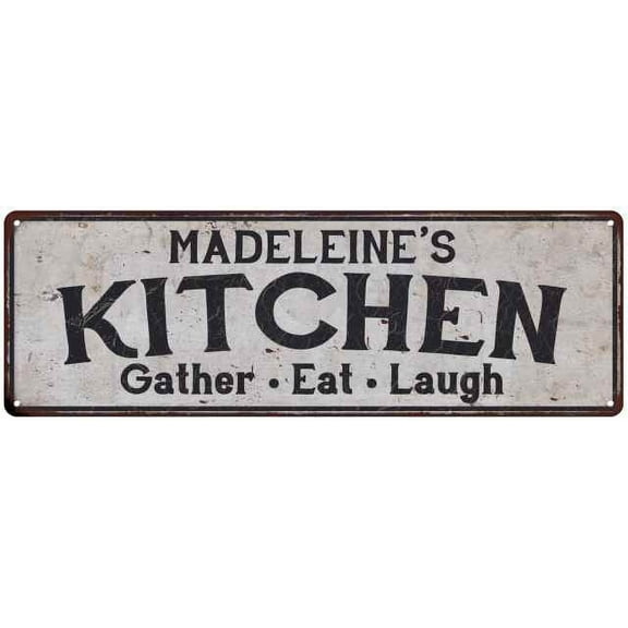 MADELEINE's Kitchen Rustic Chic Decor Gift 6x18 Sign 106180051971