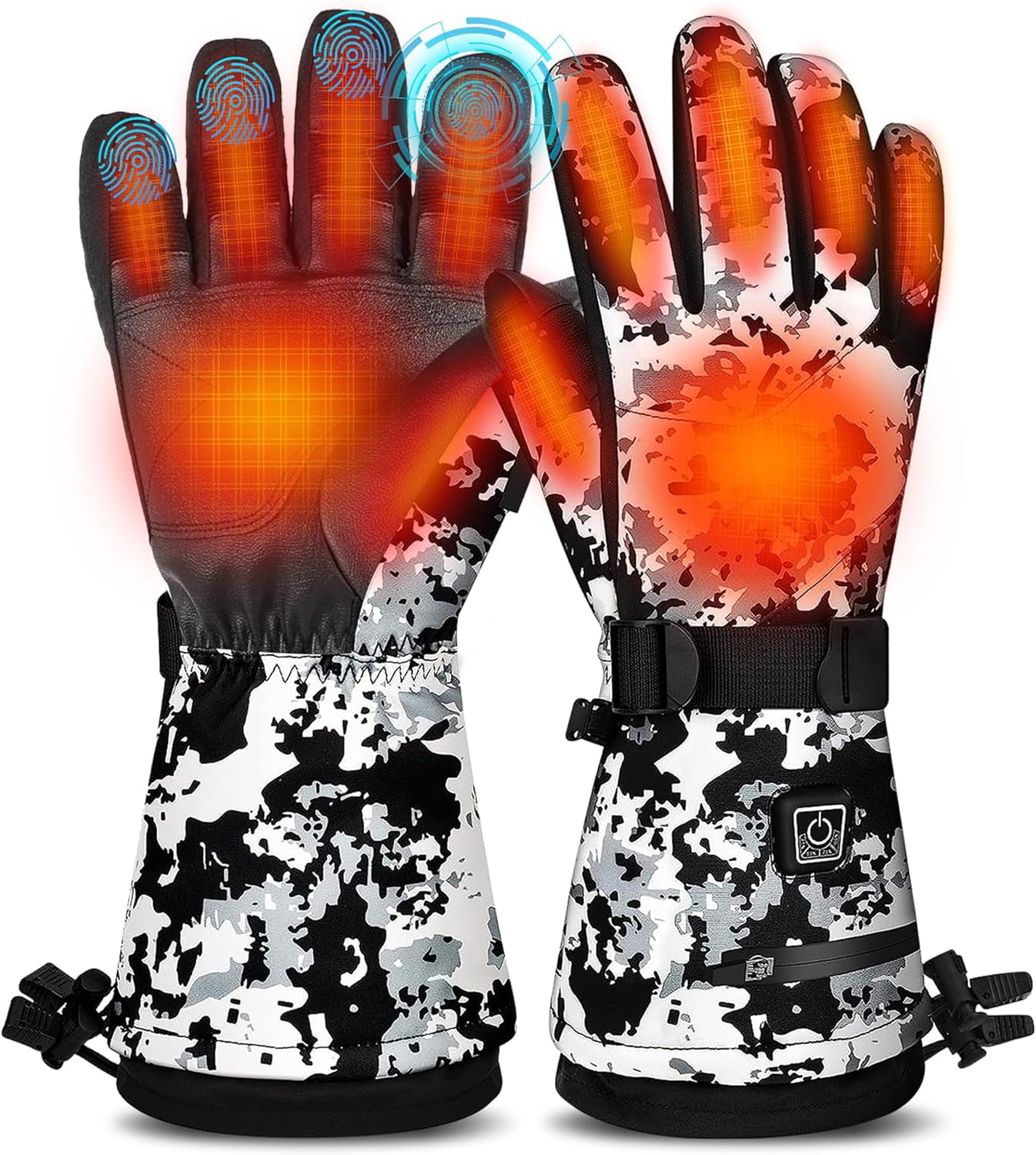 MADETEC Heated Gloves for Men Women,7.4V 22.2Wh Rechargeable Electric