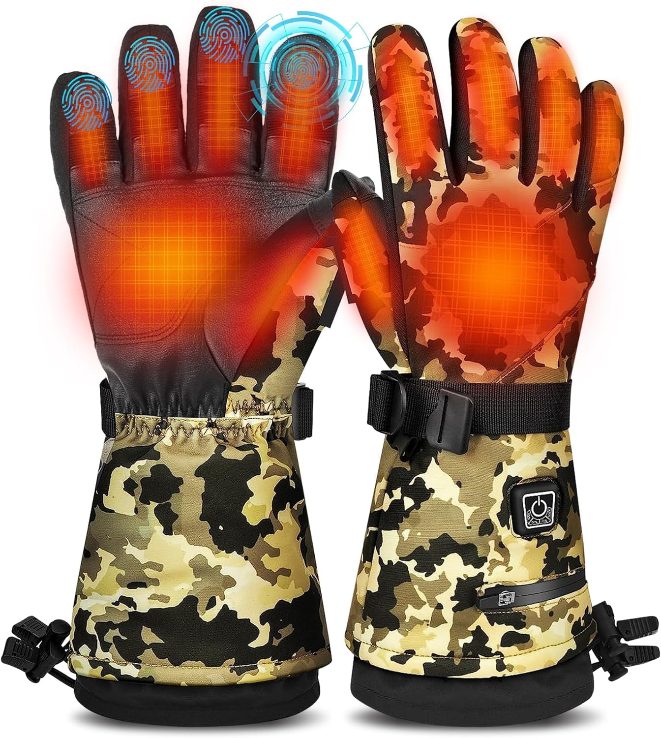 MADETEC Heated Gloves for Men Women,7.4V 22.2Wh Rechargeable Electric