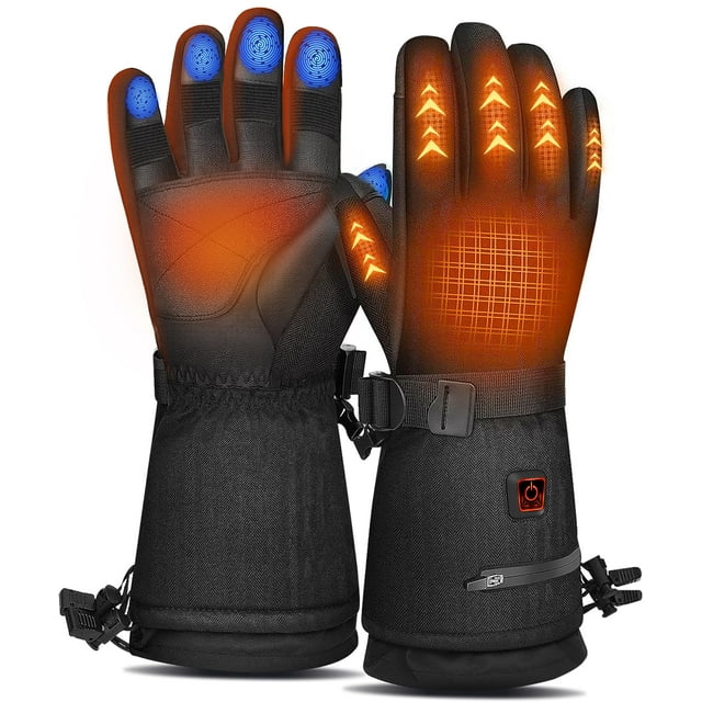 MADETEC Heated Gloves for Men Women,7.4V 22.2Wh Rechargeable Electric