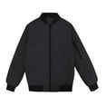 thumbnail image 1 of MADHERO Boys Bomber Jacket Black Flight Jacket size 8, 1 of 6