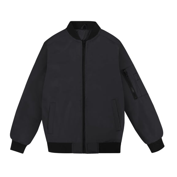 MADHERO Boys Bomber Jacket Flight Jacket Black size 10