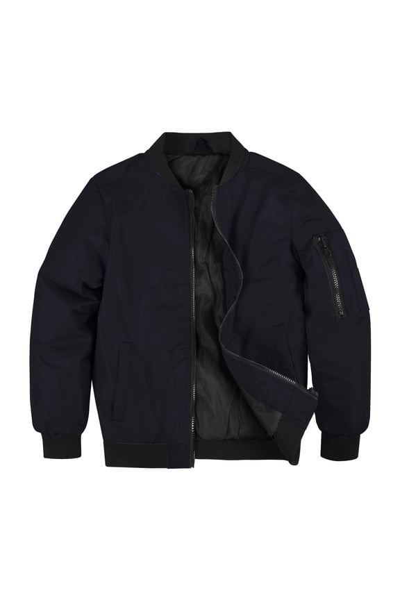 Boys Bomber Jacket Flight Jacket Black size 14