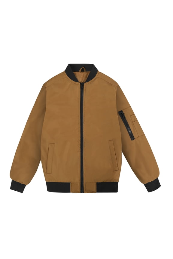 Boys Bomber Jacket Flight Jacket Earthy Yellow size 10