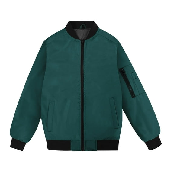 MADHERO Boys Bomber Jacket Flight Jacket Green size 12