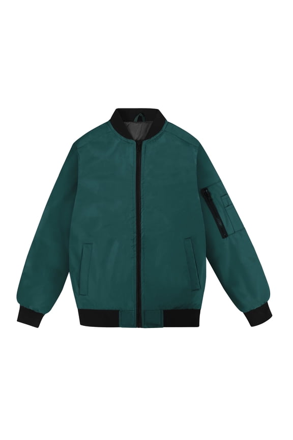 Boys Bomber Jacket Flight Jacket Green size 8