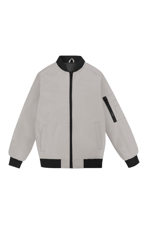 Boys Bomber Jacket Flight Jacket Grey size 10