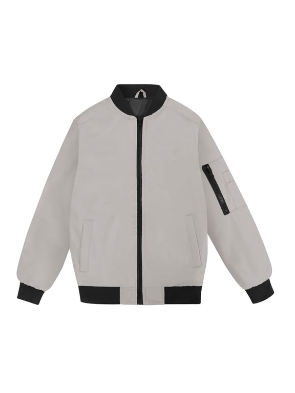 Boys Bomber Jacket Flight Jacket Grey size 14