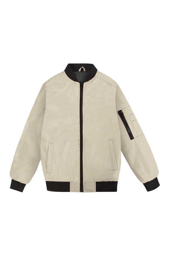 Boys Bomber Jacket Flight Jacket Khaki size 14