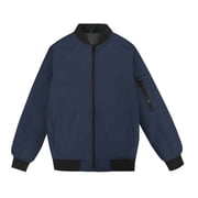 MADHERO Boys Bomber Jacket Flight Jacket Navy Blue size 14