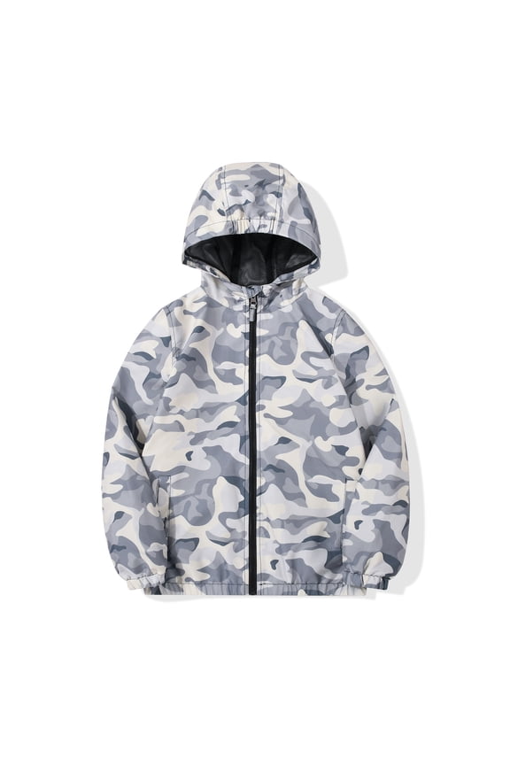 Boys Girls Lightweight Rain Jackets Long Sleeve Windbreaker for Kids