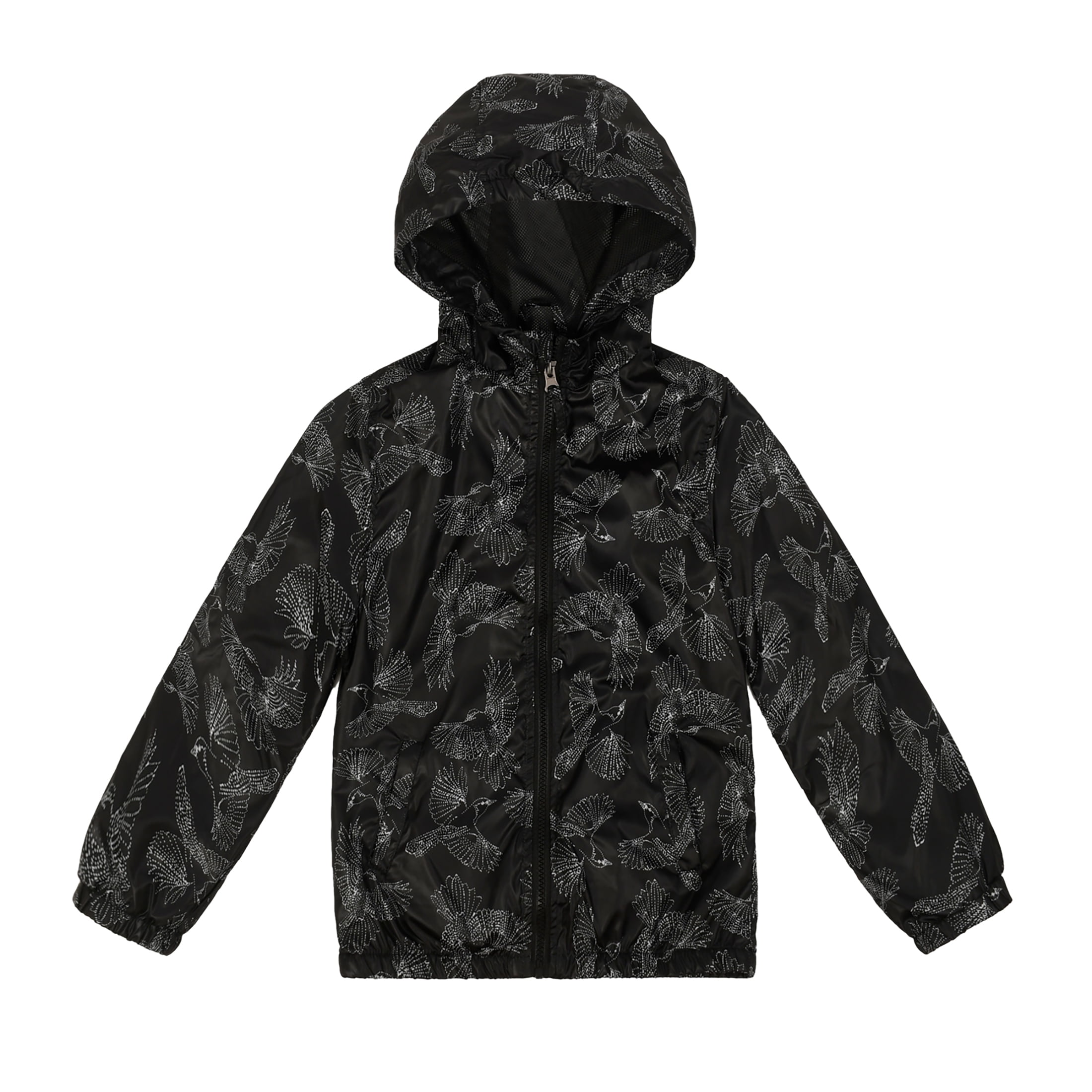 MADHERO Boys Rain Jackets Lightweight Long Sleeve Windbreaker Black 6