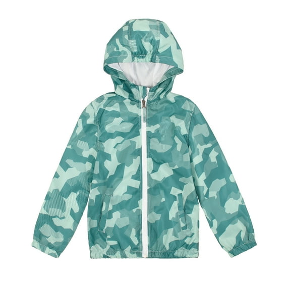 MADHERO Boys Rain Jackets Lightweight Long Sleeve Windbreaker Green 10