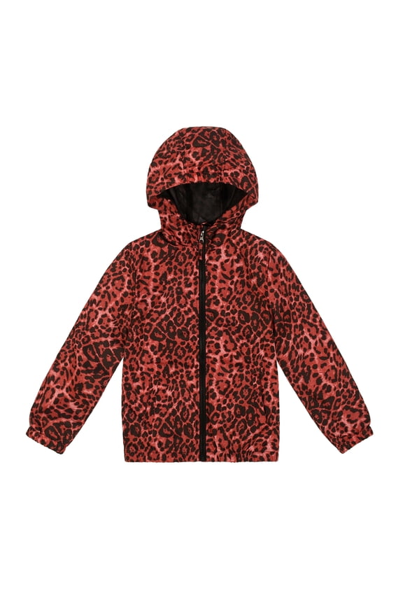 Boys Rain Jackets Lightweight Long Sleeve Windbreaker Red 14