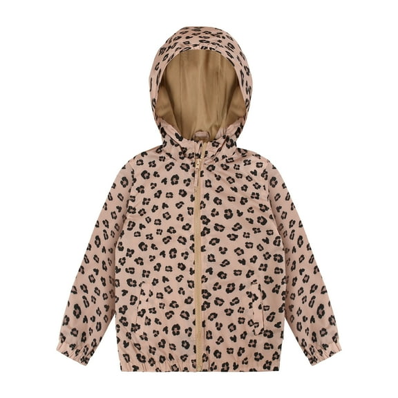 MADHERO Girls Rain Jacket Lightweight Rain Coats for Kids Boy Waterproof Jacket Black Grey 10