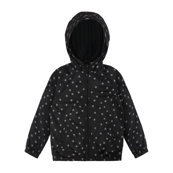 MADHERO Girls Rain Jackets Lightweight Waterproof Hooded Printed Raincoats Windbreakers for Kids