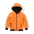 thumbnail image 1 of MADHERO Kids Lined Hooded Puffer Jacket Waterproof Jacket Windbreaker Jacket With Printing, 1 of 6