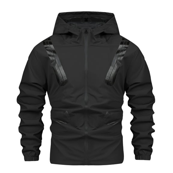 MADHERO Men's Lightweight Lined Hooded Waterproof Rain Jacket Windbreake jacket