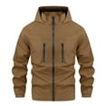 thumbnail image 1 of MADHERO Men's Lightweight Lined Hooded Waterproof Rain Jacket Windbreake jacket, 1 of 5