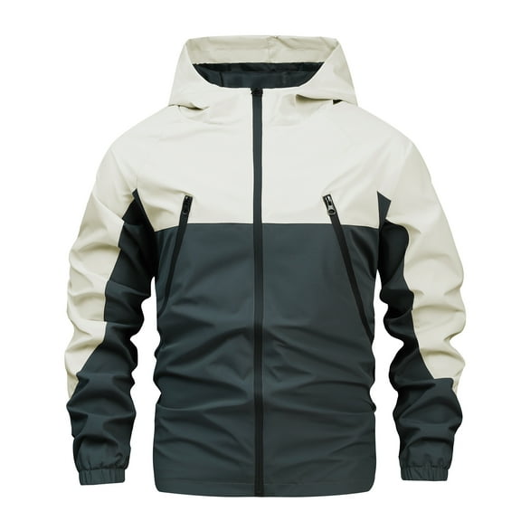 MADHERO Men's Lightweight Lined Hooded Waterproof Rain Jacket Windbreake jacket