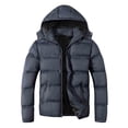 thumbnail image 1 of MADHERO Men's Puffer Jacket Water-Resistant Insulated Down Alternative Outerwear Coats Charcoal Grey Size  L, 1 of 6