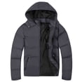 thumbnail image 1 of MADHERO Men's Puffer Jacket Water-Resistant Insulated Down Alternative Outerwear Coats Dark Grey Size S, 1 of 6