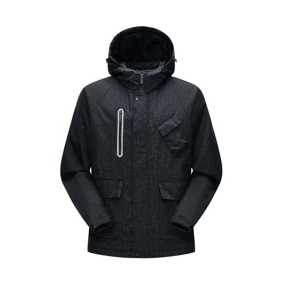 MADHERO Mens Lightweight Lined Hooded Cotton padded Jacket Waterproof Jacket windbreaker jacket