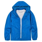 MADHERO Lightweight Waterproof Removable Hood Windbreaker Jacket and Rain Coat Men's S