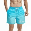 thumbnail image 1 of MADHERO Mens Swim Trunks Ombre Quick Dry Beach Shorts with Mesh Lining 5 inch Water Blue Size s, 1 of 7