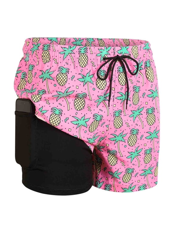 Pinaple Turtle Men's Pineapple Swim Trunks Collection Featuring Bright and Fun Styles