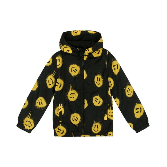 MADHERO Rain Jacket Boy Lighweight Long Sleeve Raincoat for Kids Boys Yellow 6