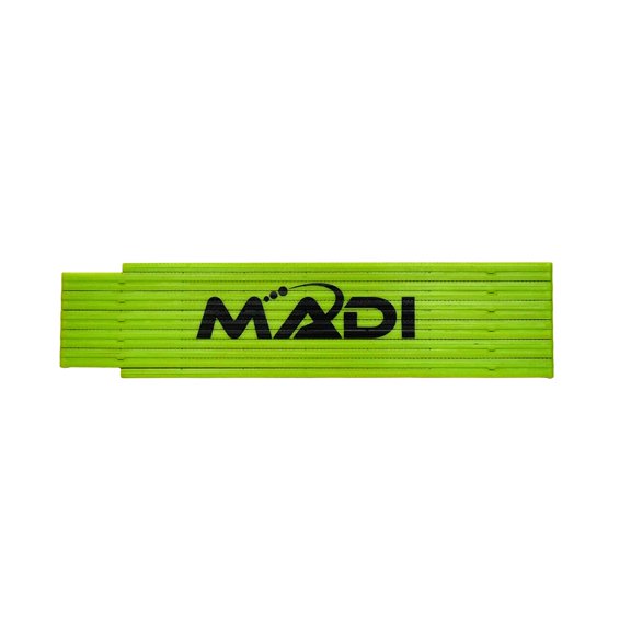 MADI Innovative Lineman Tools 6-Foot Fiberglass Folding Rule Ruler Inside Reading Center-Point Markings 1-Pack