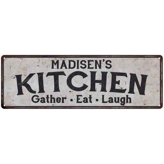MADISEN's Kitchen Rustic Chic Decor Gift 6x18 Sign 106180051797