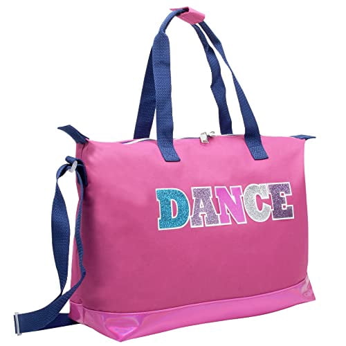 Personalized Pink Ballet Dance Bag For Kids - Large Custom Tote With Lace For Tutu & Shoes 1 thumbnail image