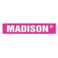 thumbnail image 1 of MADISON Street Sign Childrens Name Room Sign | Indoor/Outdoor |  30" Wide, 1 of 5