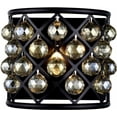 thumbnail image 1 of MADISON Wall Sconce 11-Light Mocha Brown Smoke Golden Teak Forged Iron, 1 of 1