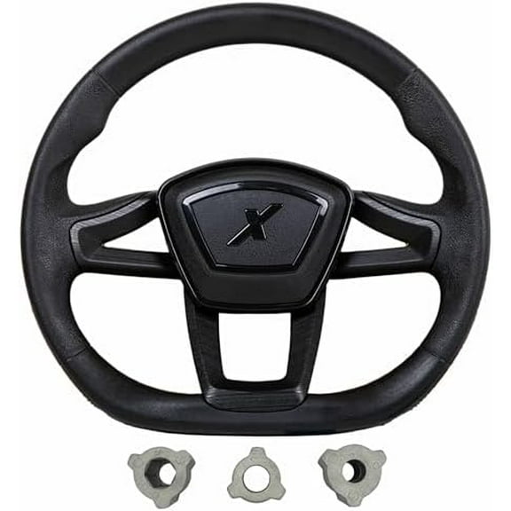MADJAX Cruise Golf Cart Steering Wheel Compatible with EZGO, Club Car, Yamaha | Black Contoured Grip | Hub Adpaters Included$$Sport & Recreation Other