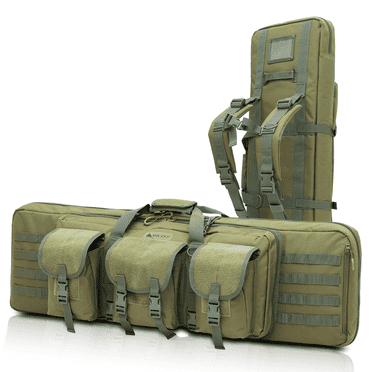 MADOG 40" Double Padded Carrying Case Backpack Soft Storage Bag with Zipper and Adjustable Shoulder Straps for Outdoor Use, Olive Drab