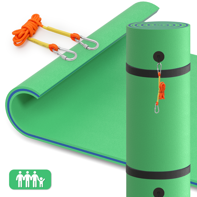 MADOG 8x6FT Floating Water Mat, 3Layer TearResistant XPE Foam Water